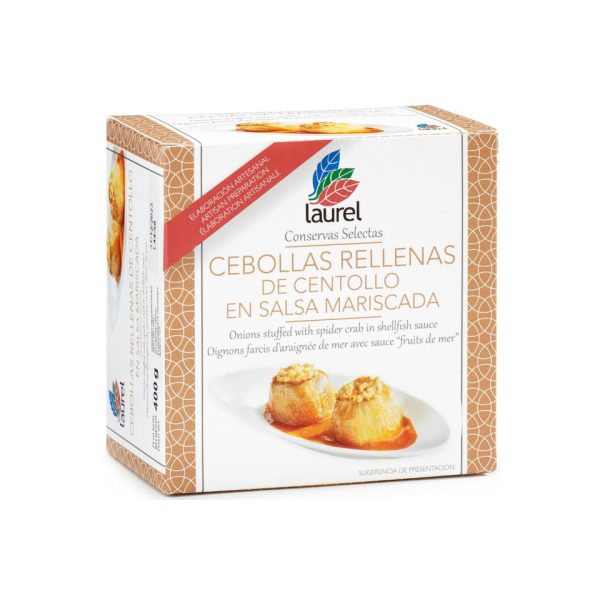 Cebollas rellenas de Centollo en salsa Mariscada 400g